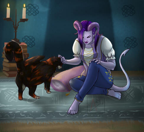 Semi-Rendered Art-fight work featuring a Mildly intensive background Semi-Rendered Art-fight work featuring a Mildly intensive background